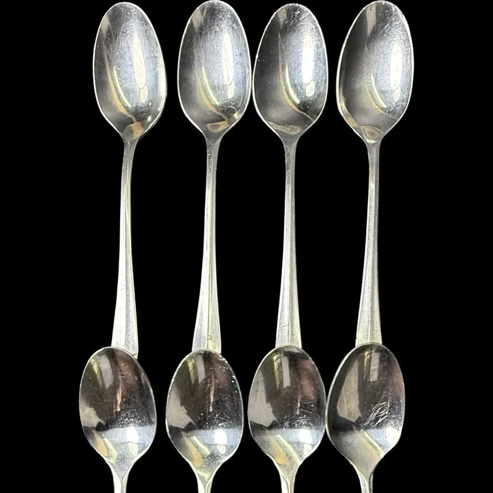Ekco Eterna Colonial Richmond Flatware Teaspoons Lot Of 8